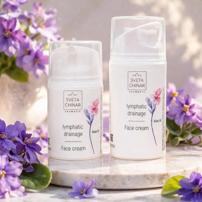 Лимфодренажный крем для лица (и для области вокруг глаз) 30 мл.